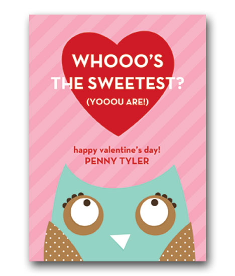 Stacy Claire Boyd - Children's Petite Valentine's Day Cards (Owl Love You)